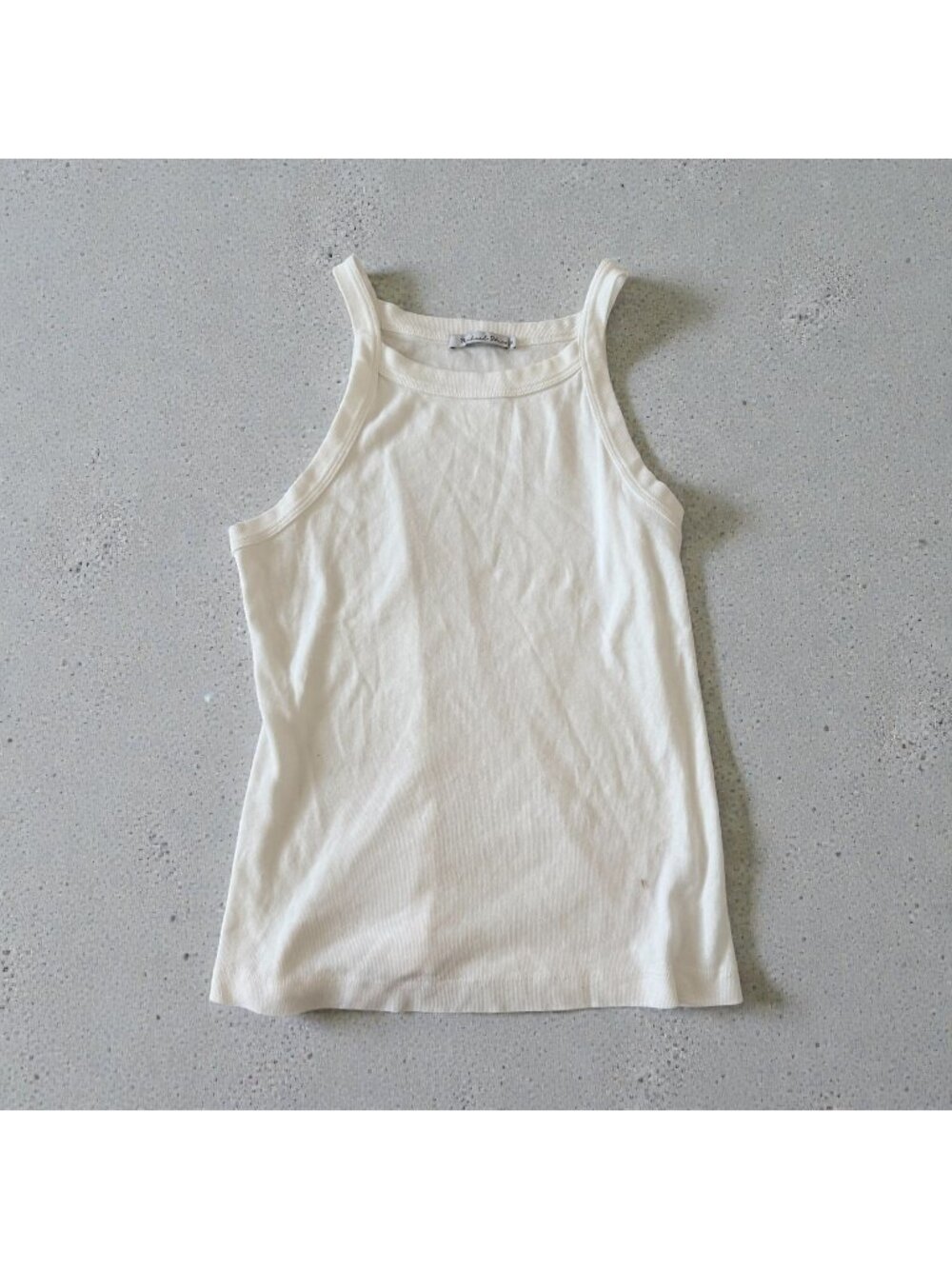 MICHAEL STARS High Neck Off White Tank Top Size One Size / Small